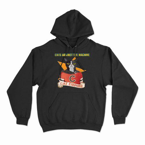 Moletom Com Capuz Cats Against The Machine