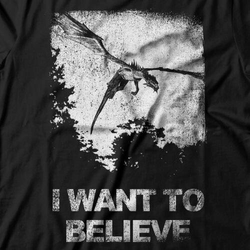 Moletom Com Capuz I Want To Believe In Dragons