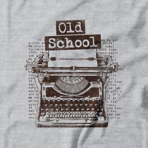 Moletom Com Capuz Old School Typewriter