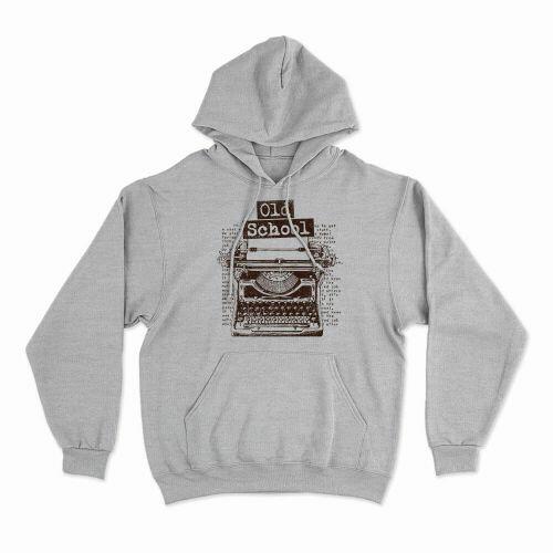 Moletom Com Capuz Old School Typewriter