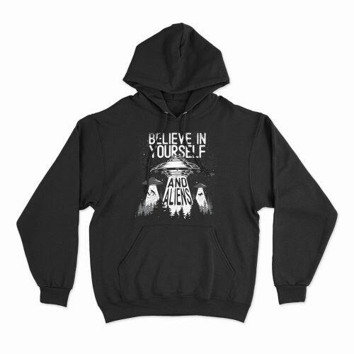Moletom Com Capuz Believe In Aliens