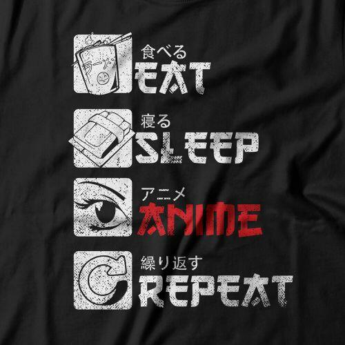 Camiseta Feminina Anime Repeat