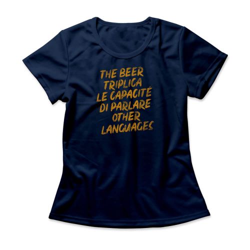 Camiseta Feminina Beer Languages