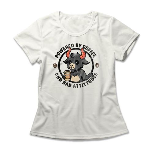 Camiseta Feminina Coffee And Bad Attitudes