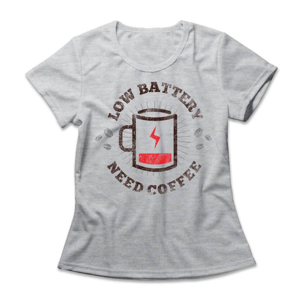 Camiseta Feminina Coffee Battery