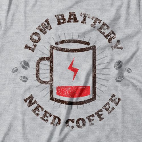 Camiseta Feminina Coffee Battery