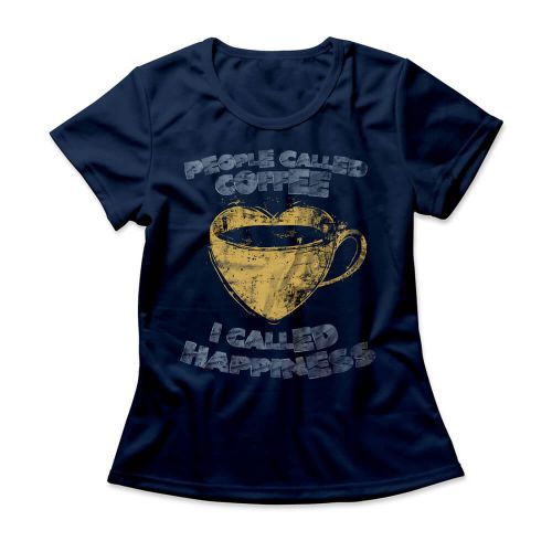 Camiseta Feminina Coffee Happiness