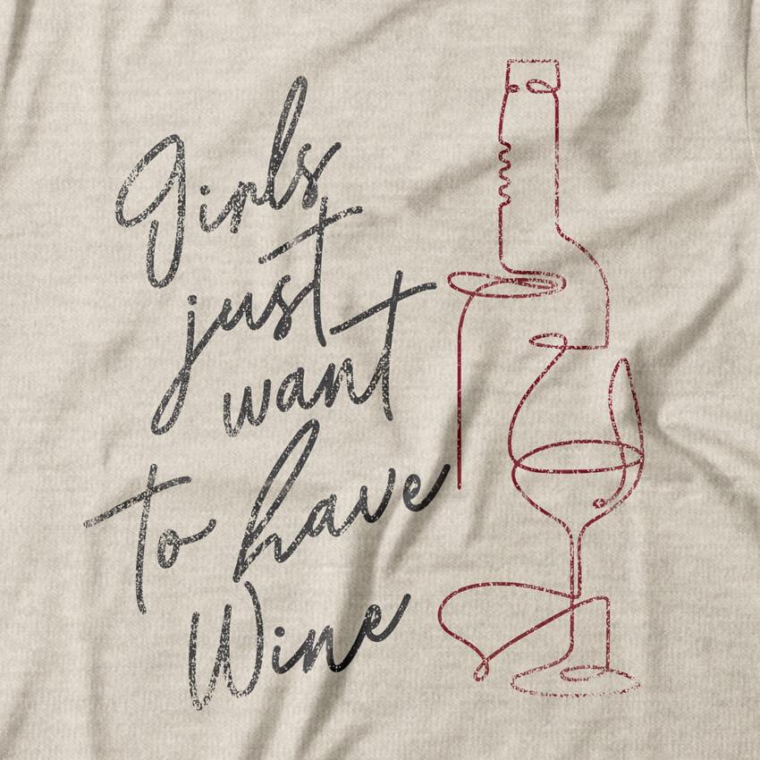 Camiseta Feminina Girls Have Wine