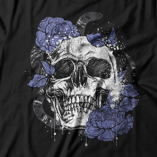 Camiseta Feminina Skull Nature