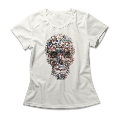 Camiseta Feminina Skull Parts