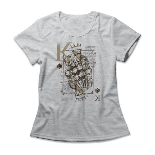 Camiseta Feminina Skull Playing Card