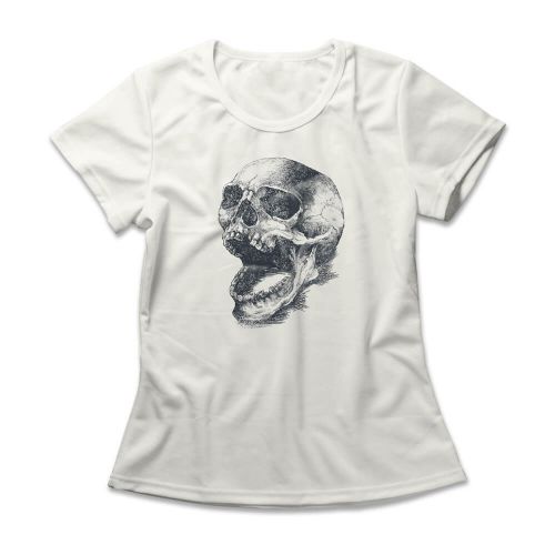 Camiseta Feminina Skull Sketch