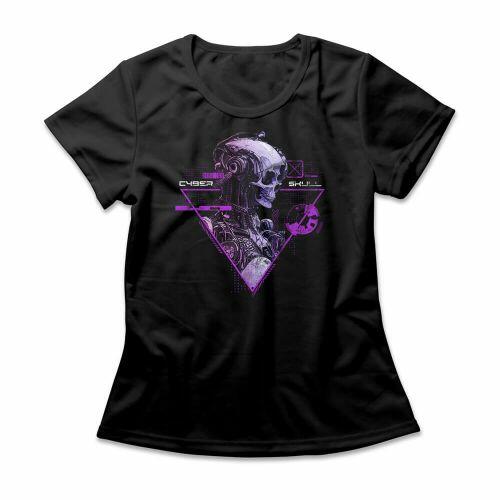 Camiseta Feminina Cyber Skull
