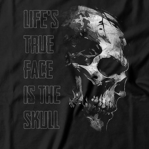 Camiseta Feminina Life's True Face Is The Skull