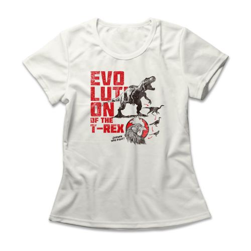 Camiseta Feminina Evolution Of The T-Rex