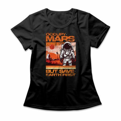 Camiseta Feminina Occupy Mars