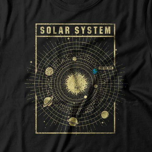 Camiseta Feminina Sistema Solar