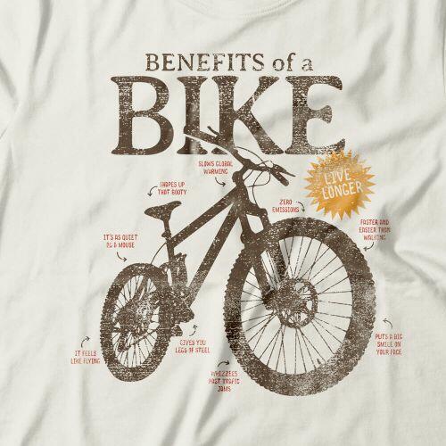 Camiseta Feminina Benefits Of A Bike