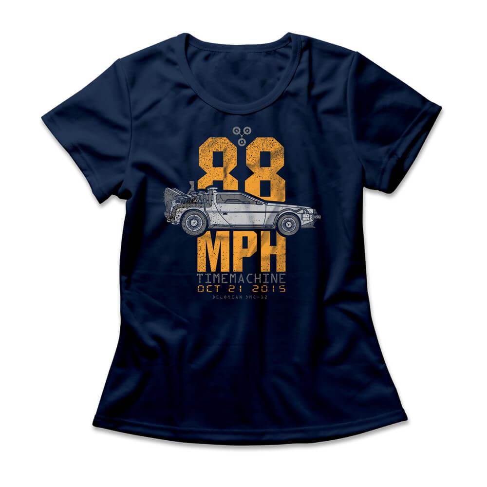 Camiseta Feminina Delorean 88 MPH