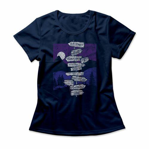 Camiseta Feminina Horror Places