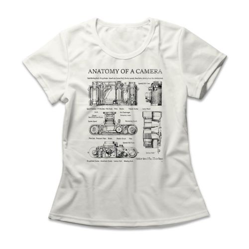 Camiseta Feminina Anatomy Of A Camera