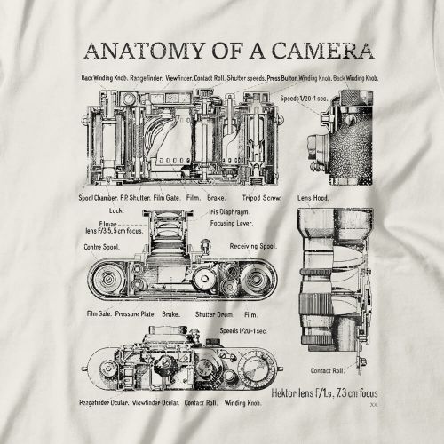 Camiseta Feminina Anatomy Of A Camera