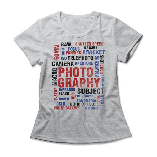 Camiseta Feminina Photography Settings
