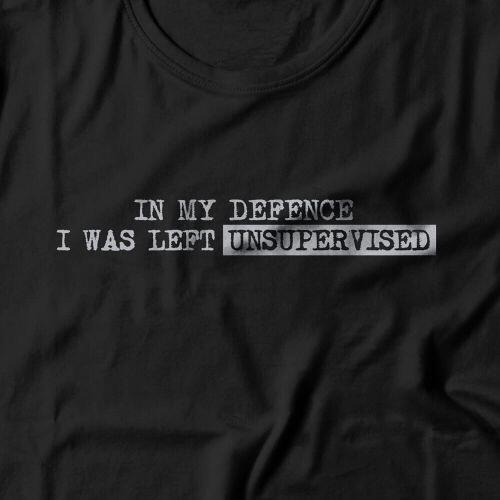 Camiseta Feminina I Was Left Unsupervised