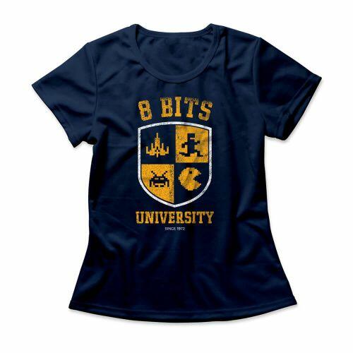 Camiseta Feminina 8 Bits University