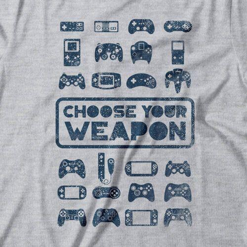 Camiseta Feminina Choose Your Weapon