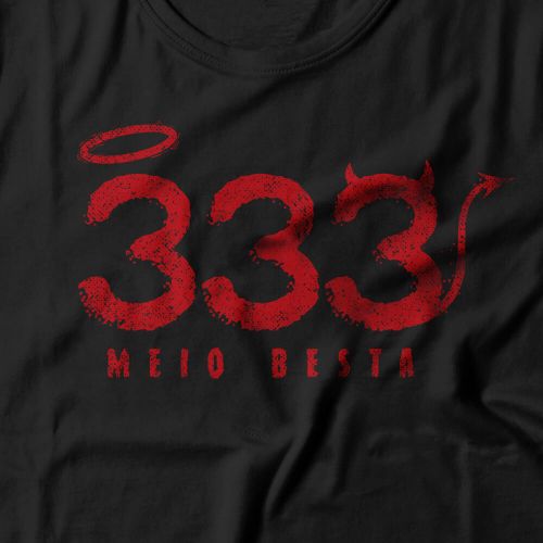Camiseta Feminina 333 Meio Besta