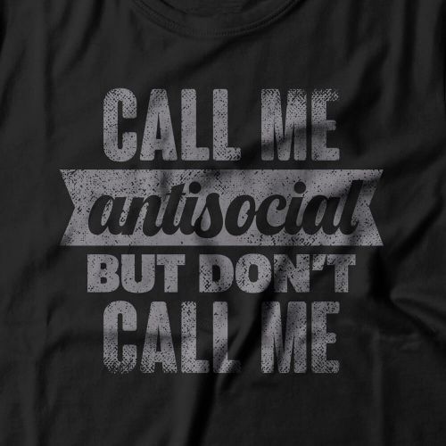 Camiseta Feminina Call Me Antisocial