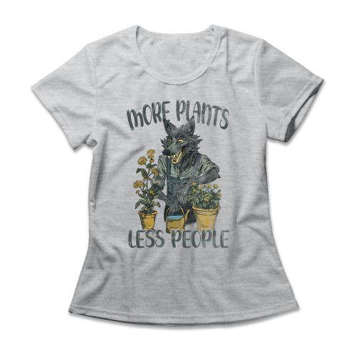 Camiseta Feminina More Plants Less People
