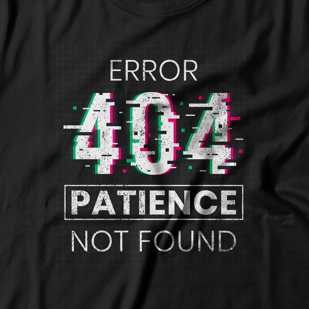 Camiseta Feminina Patience Not Found