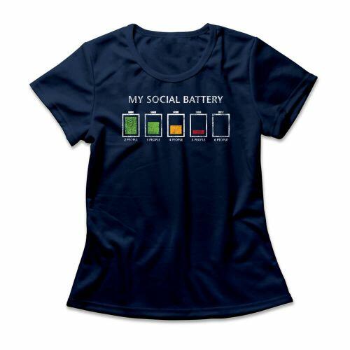 Camiseta Feminina Social Battery