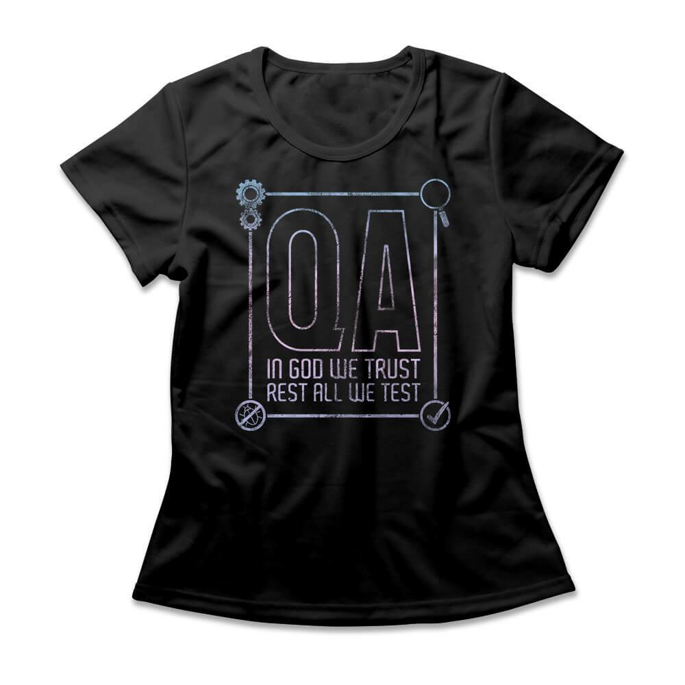 Camiseta Feminina QA We Test