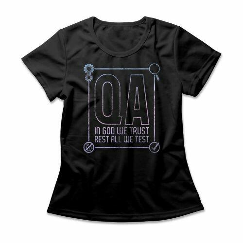 Camiseta Feminina QA We Test