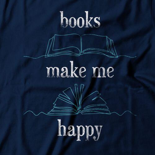Camiseta Feminina Books Make Me Happy