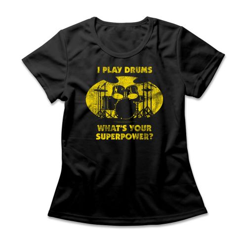 Camiseta Feminina Bat Drums