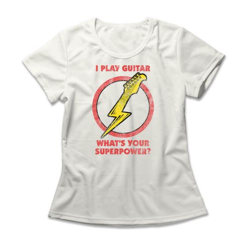 Camiseta Feminina Guitar Flash