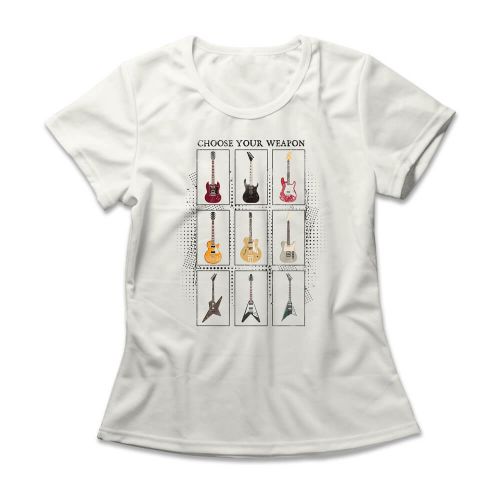 Camiseta Feminina Guitar Weapons