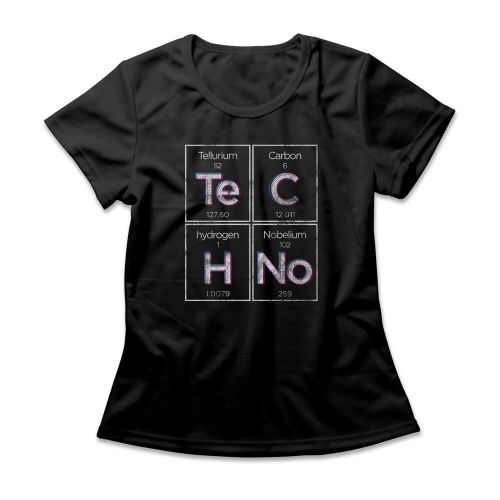 Camiseta Feminina Techno