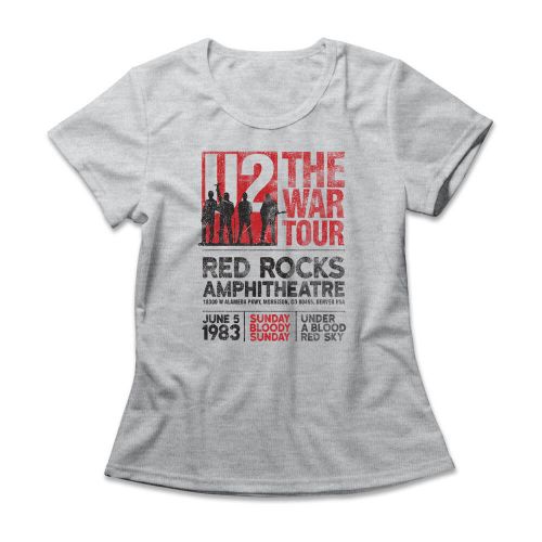 Camiseta Feminina U2 War Tour