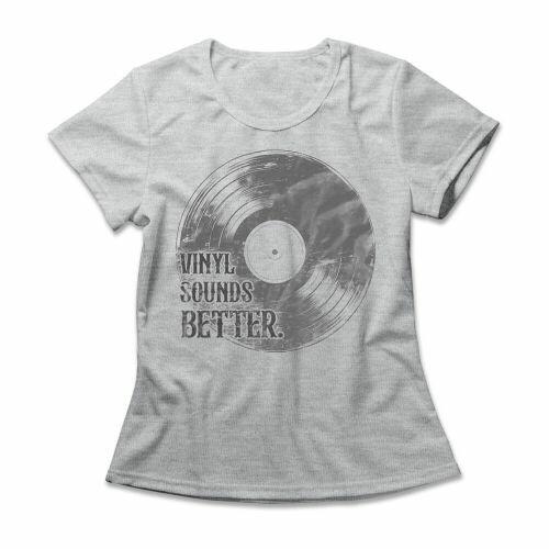 Camiseta Feminina Vinyl Sounds Better