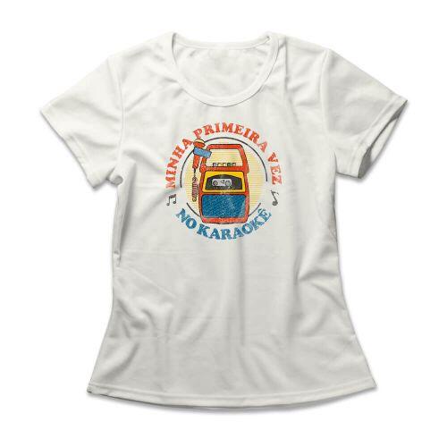 Camiseta Feminina Meu Primeiro Karaok�