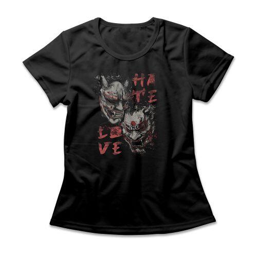 Camiseta Feminina Hannya Hate Love