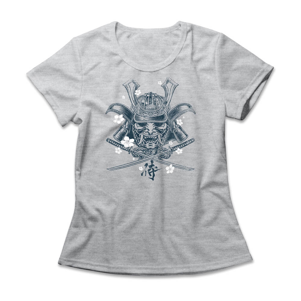Camiseta Feminina Samurai Helmet