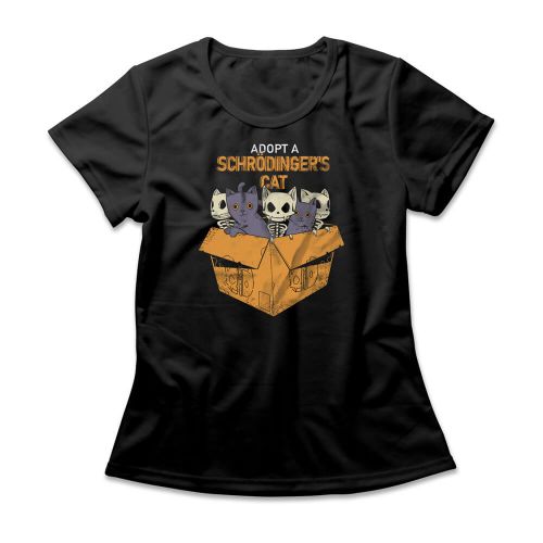 Camiseta Feminina Adopt A Schr�dinger's Cat