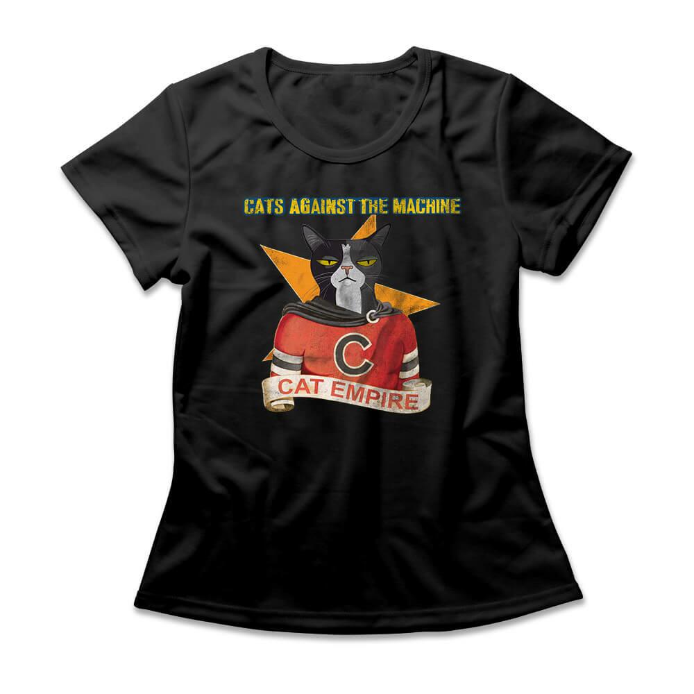Camiseta Feminina Cats Against The Machine