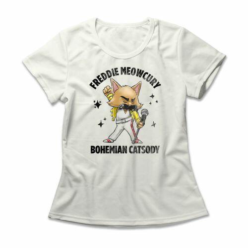 Camiseta Feminina Freddie Meowcury
